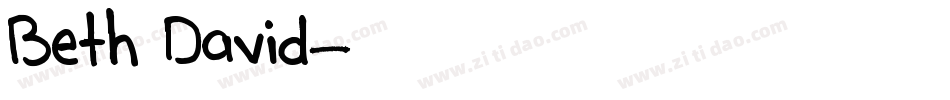Beth David字体转换